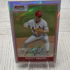 2006 Bowman Chrome Scott Rolen #20 St. Louis Cardinals Refractor Baseball Card