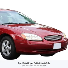 For Ford Taurus 2000-2003 APG 1-Pc Polished 8x6 mm Horizontal Billet Main Grille