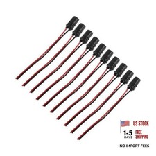 10pcs Car T10 194 Round Pre-Wired Harness Female Socket for LED Bulbs