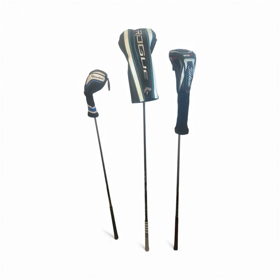 10 PIECE CALLAWAY MENS LEFT HANDED GOLF BAG AND CLUB SET - Image 3 of 4