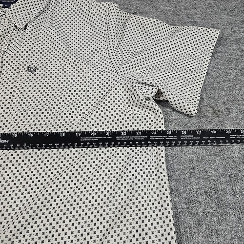 Camisa Panhandle Performance Para Hombre XL Geométrica Western Botón Manga Corta Ligera - Imagen 10 de 14