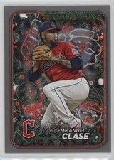 2024 Topps Holiday Silver Glitter Emmanuel Clase #H10 0t6o
