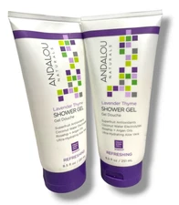 $Andalou Naturals Lavender Thyme Shower Gel, Lot Of 2 (8.5fl.oz/251ml) As Seen