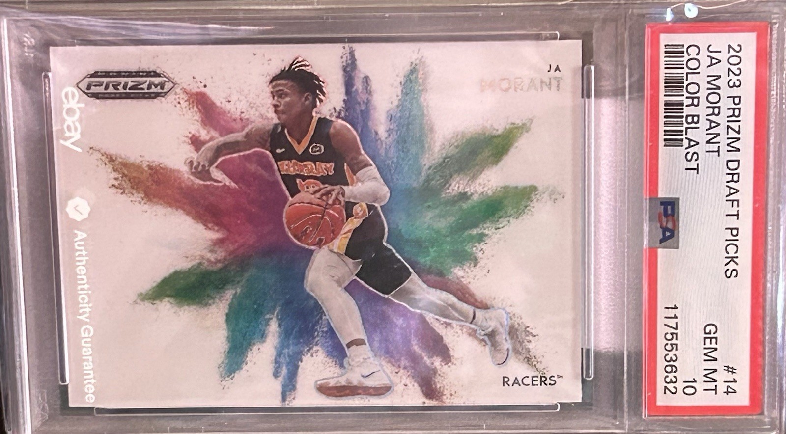 2023 Prizm Draft Picks - Ja Morant  Color Blast - PSA 10 - Grizzlies Rare SP
