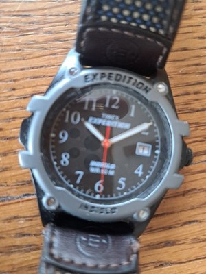 TIMEX Expedition Herrenuhr Quarzuhr Lederarmband EXPEDITION INDIGLO WR 50 M