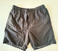    Men  s Sz M Medium Black Swim Trunks 5  Inseam Built In Mesh Swim Suit No Tags