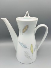 ROSENTHAL Kaffee- bzw. Teekanne Design R. Loewy 1954 "Bunte Blätter" Form 2000