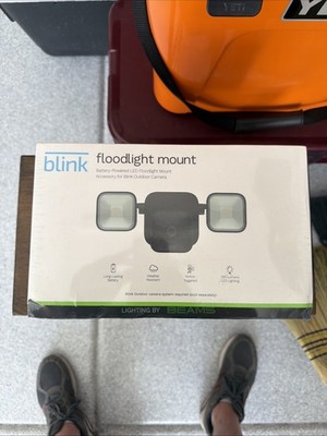 Blink - Floodlight Mount Accessory for Outdoor Camera Black with Micro USB, NEW