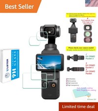 Clear View  Strong Protection for DJI Osmo Pocket 3/4  9H Tempered Glass Set