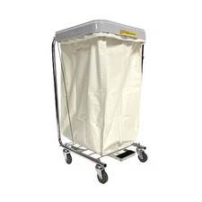 R&B WIRE PRODUCTS 641W Drawstring, Antimicrobial Nylon, Hamper Bag, White