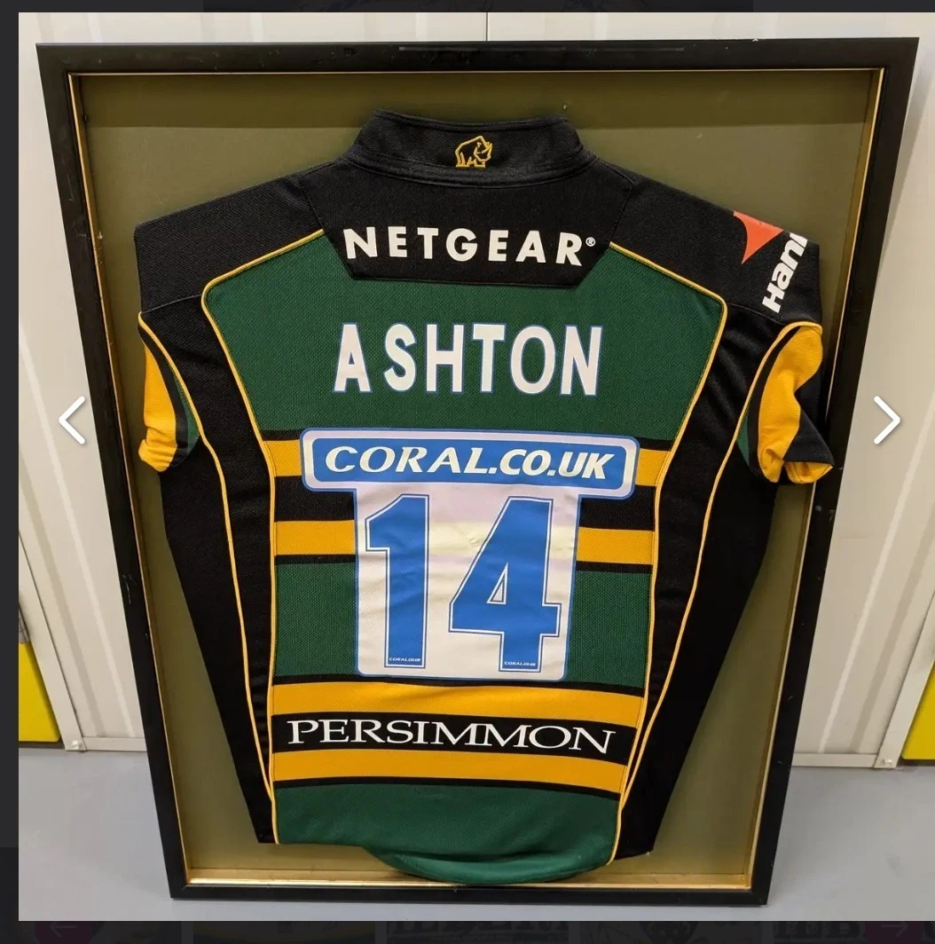 Maillot De Rugby Northampton Saints 2017/2018 - Taille XL, Marque Macron - Occasion, Bon état Général