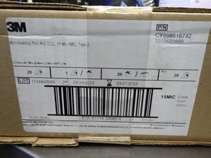 20 NEW! 3M 1/2"x150'x1" 15 MIC Micro-Finishing Film Rolls CY998616742 7010533888