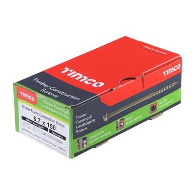 Timco - Holz Holzschwellen Terrassendielen Indexschrauben - Sechskantkopf - grün - 60-250 mm