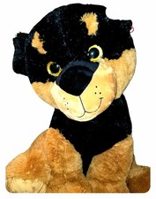 Rottweiler Dog Plush Stuffed Animal. 26 x 26 x 22. Very Large Sized.