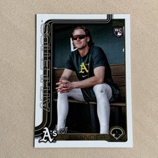 2025 Topps Update CJ Alexander RC #US143 Golden Mirror Photo Variation