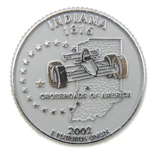 Indiana State Quarter Magnet by Classic Magnets