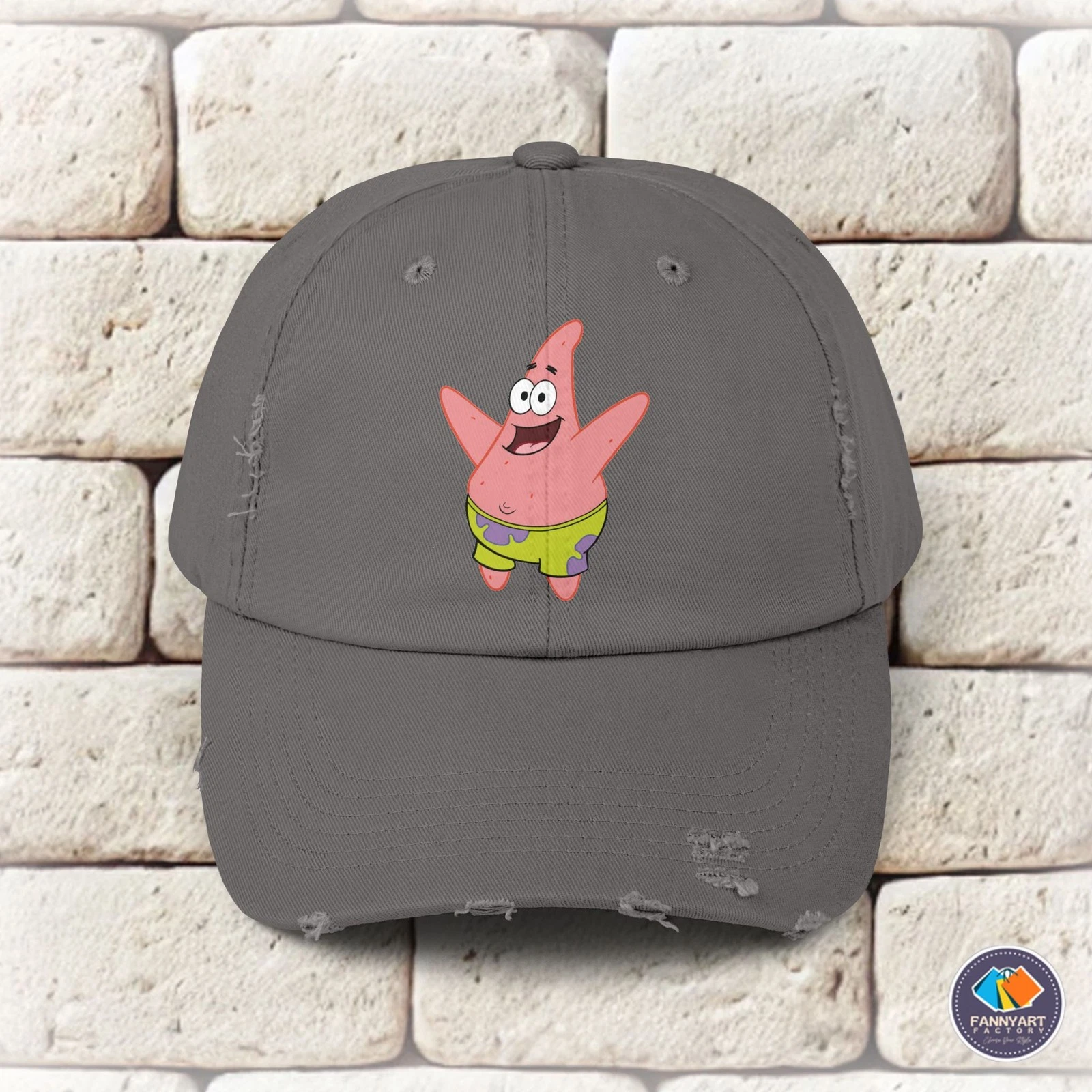 Patrick Star Unisex Distressed Cap
