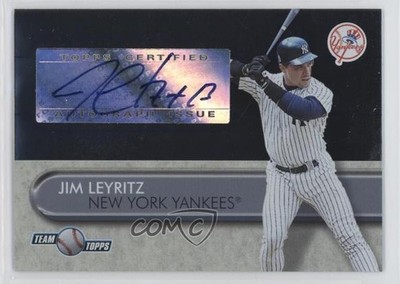 2006 Topps Team Topps Jim Leyritz #TT-JL Auto 1bi0
