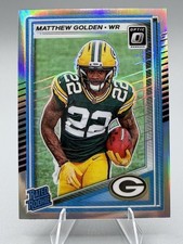 2025 Donruss Optic MATTHEW GOLDEN RC Rated Rookie #205 SILVER HOLO Prizm Packers