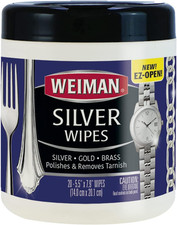 Weiman Silver Polish Wipes Tarnish Remover fo...