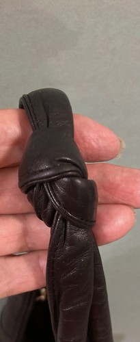 Vtg 80s Brio! Black Leather  Slouchy Hobo Bag. Excellent condition. - Bild 5 von 10