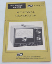 B K Model 2050 RF Signal Generator Instruction Manual vintage reference