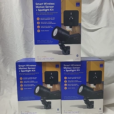 Novolink Wireless Battery Operated LED Spotlight Outdoor+Motion Detector (QTY 3) - Image 1 of 4