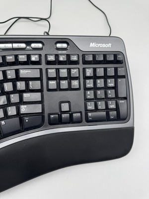 Microsoft Natural Ergonomic Keyboard 4000 V1.0 KU-0462 Black Wired