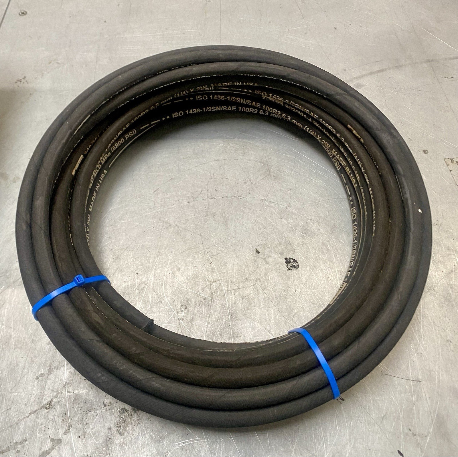 NEW Parker 302-4 Worldwide Hydraulic Hose, 1/4" ID, 5800 PSI 60ft Continuous.