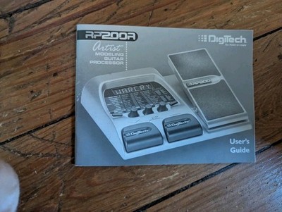 Digitech RP-200 Modeling Multi-Effects Guitar Pedal Manual Only