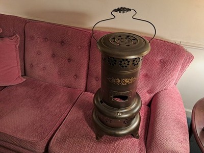 Vintage Nesco Oil Kerosene Heater Redone In Country Decor 24 Inches High