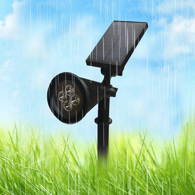 (Weißes Licht)LED-Solar-Rasenleuchten Spotlights Mit 18pcs Chips Für Outdoor CU