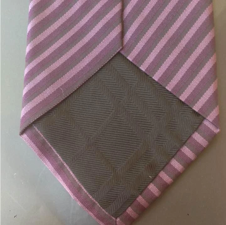 Corbata Burberry púrpura a rayas sin usar 145 cm formal boda fiesta Foto 3 de 4