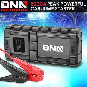 20000 mAh 12V 2000A Multi-Function Ports Peak Powerful Car Jump Starter Black