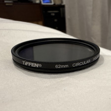 Tiffen 62mm Circular Polarizer Camera Lens Filter Threaded Black