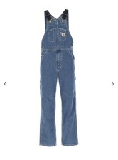 Carhartt WIP Bib Overall, Loose Fit, Jean Blue, Size 34x30 - Brand New
