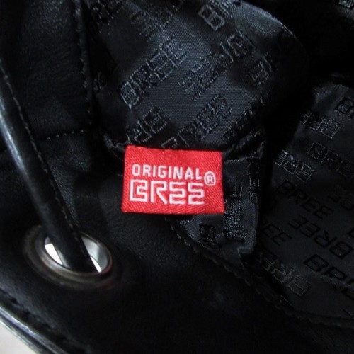 Bree Leather Backpack Flap Logo Drawstring - Picture 5 of 7