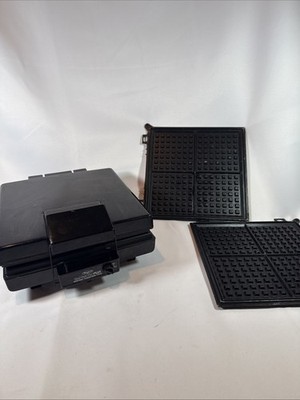 Vintage DAZEY SHORT ORDER CHEF Waffle Baker Sandwich Maker Griddle TESTED WORKS