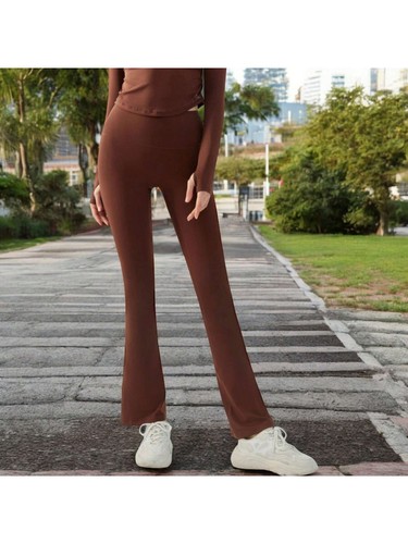 Damen High Waist Flare Leggings mit Stretchstoff - Bild 19 von 24
