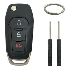 Key Fob Shell Case Replacement Fits for Ford F-150 F-250 F-350 2015 Black