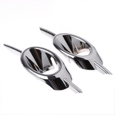1 Pair Chrome Front Fog Lamp Light Cover Trim For Chevy Cruze 2009-201
