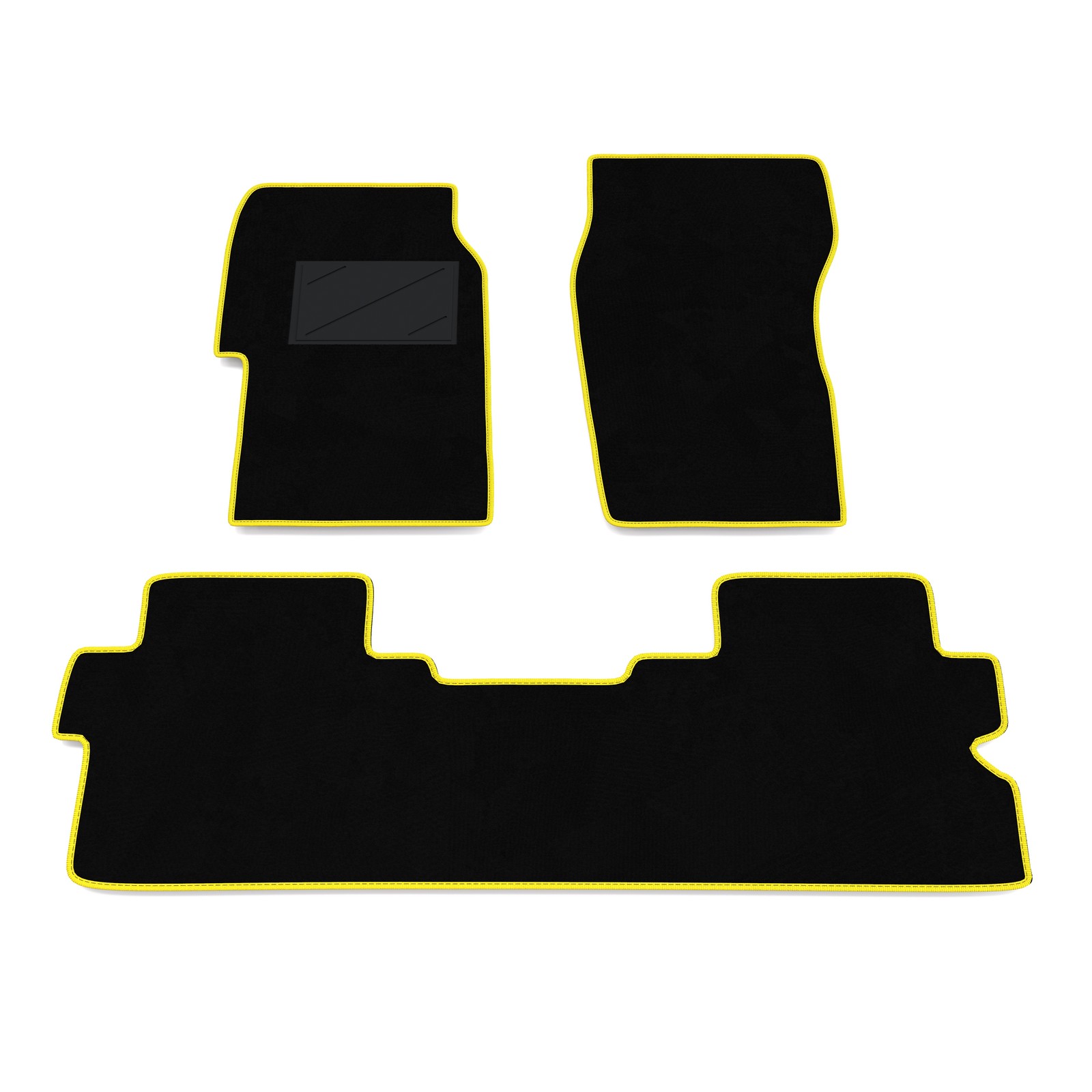 Tapis de sol auto Mahindra Goa arrière uni moquette noire robuste