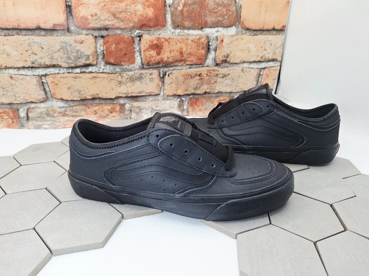 Vans Sk8- Leather Low Triple Black for sale | eBay