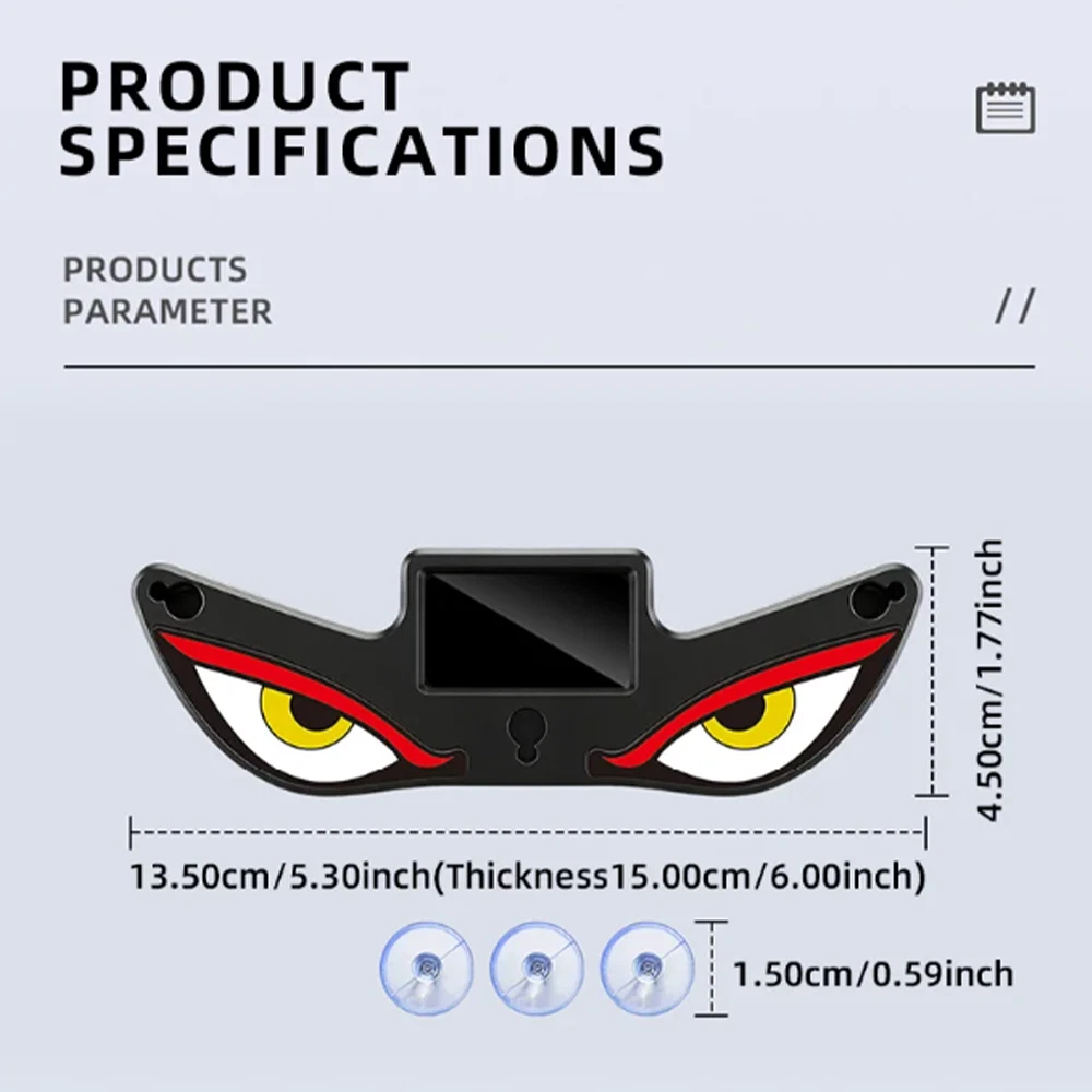 Solar Devil Eye LED car window light cars warning light with solar&USB Charging - Picture 6 of 17
