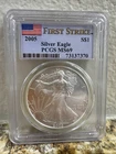 2005 American Silver Eagle - PCGS MS69 First Strike