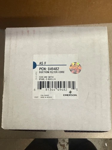 Emerson Suction Filter Drier Cartridge A5 F, 049482 for use with BTAS 5 Shells