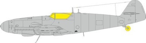 EDUARD CX679 1/72 Bf 109G-14/AS MASK for EDUARD