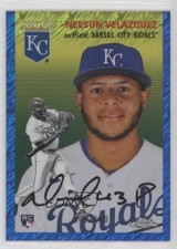 2023 Chrome Platinum Anniversary Blue Shimmer Refractor Nelson Velazquez 6o3