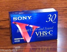 Sony 30 Min V Brilliant Color Sound VHS-C Camcorder Videocassette NEW