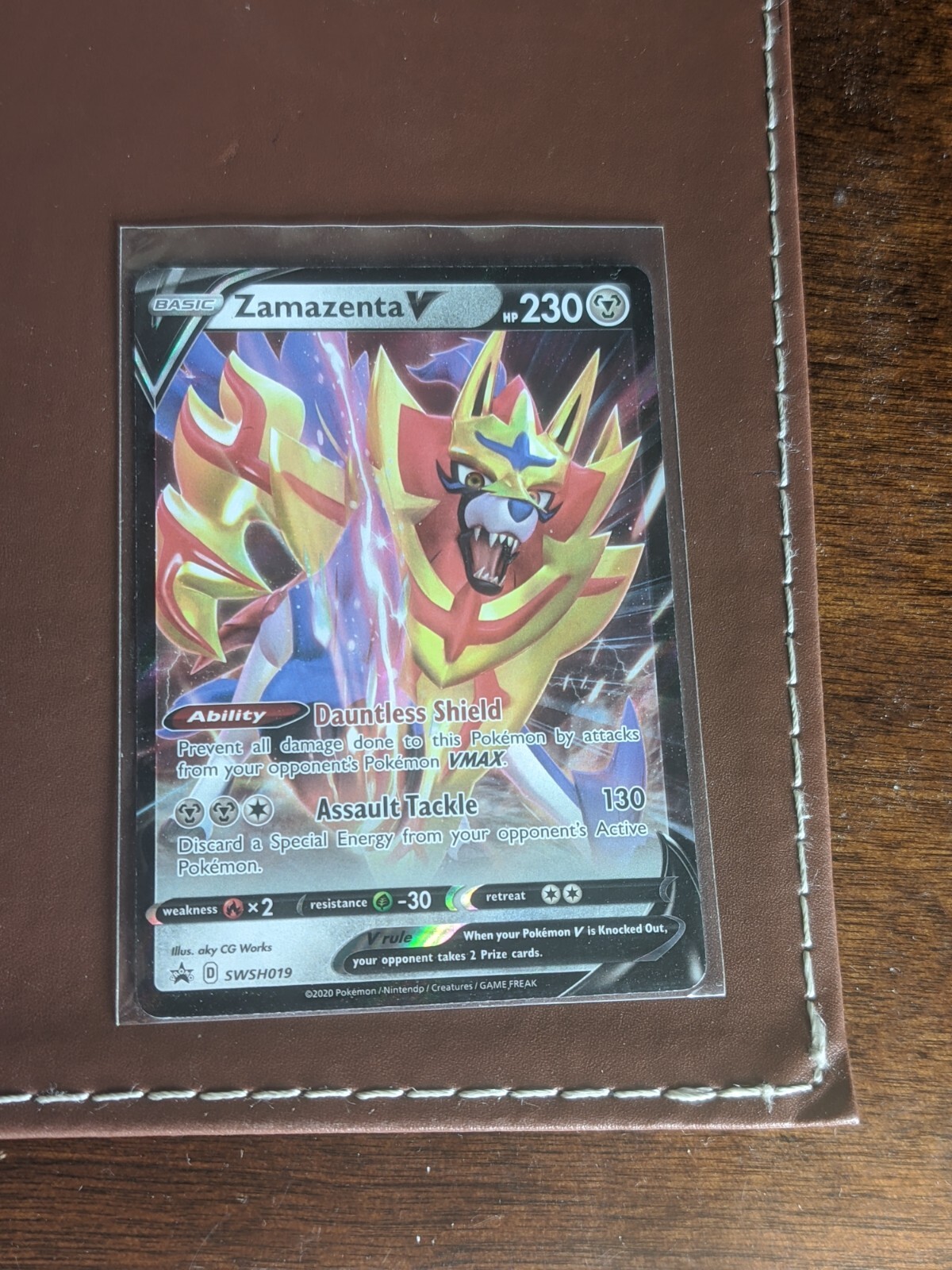 1x NM/Mint Zamazenta V #SWSH019 Black Star Promo English Pokémon TCG Holo